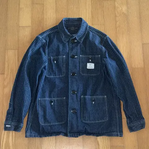 블루워터 어반 가먼트 히코리 데님 워크자켓 L