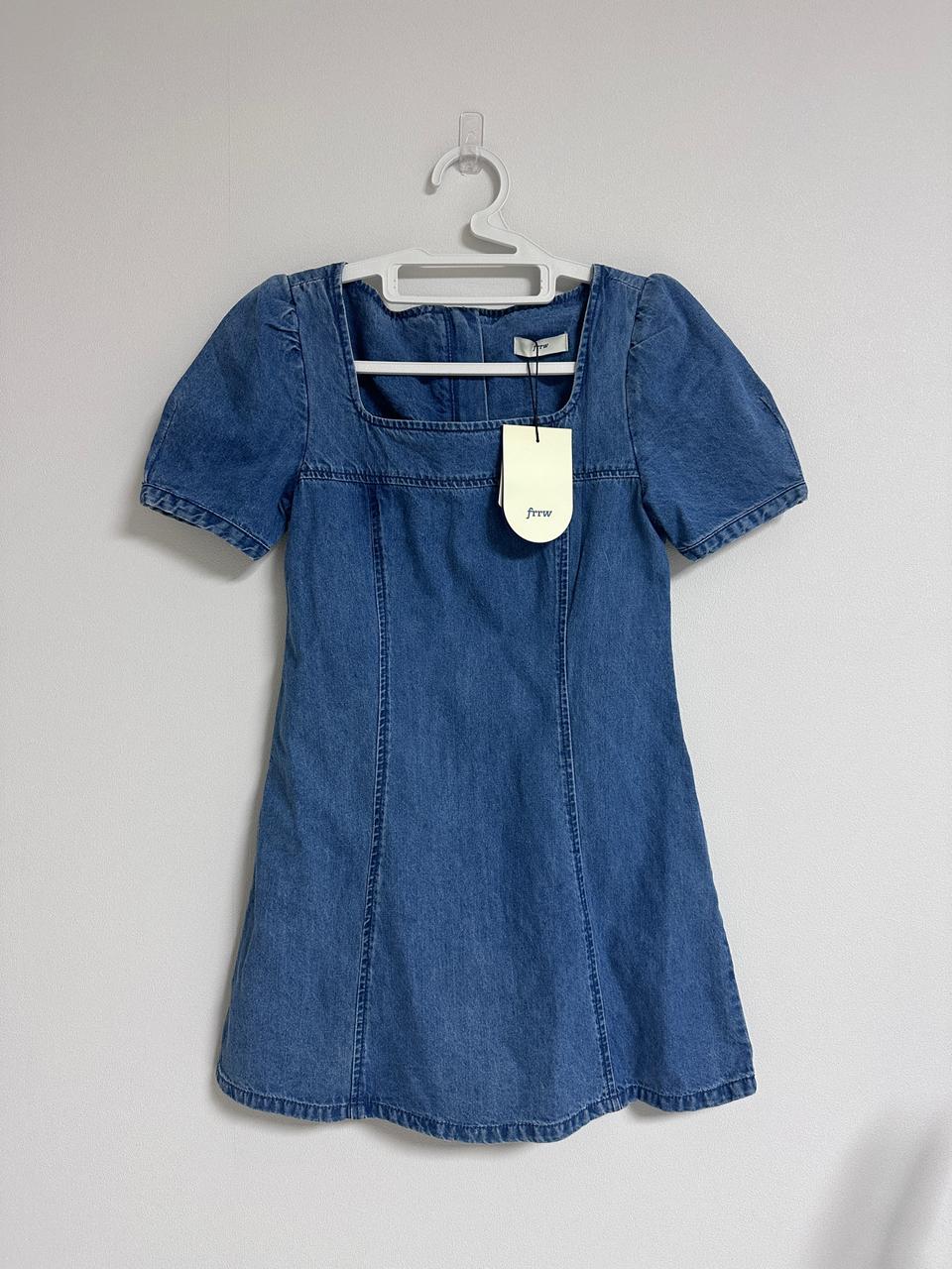FRRW 미니 데님원피스