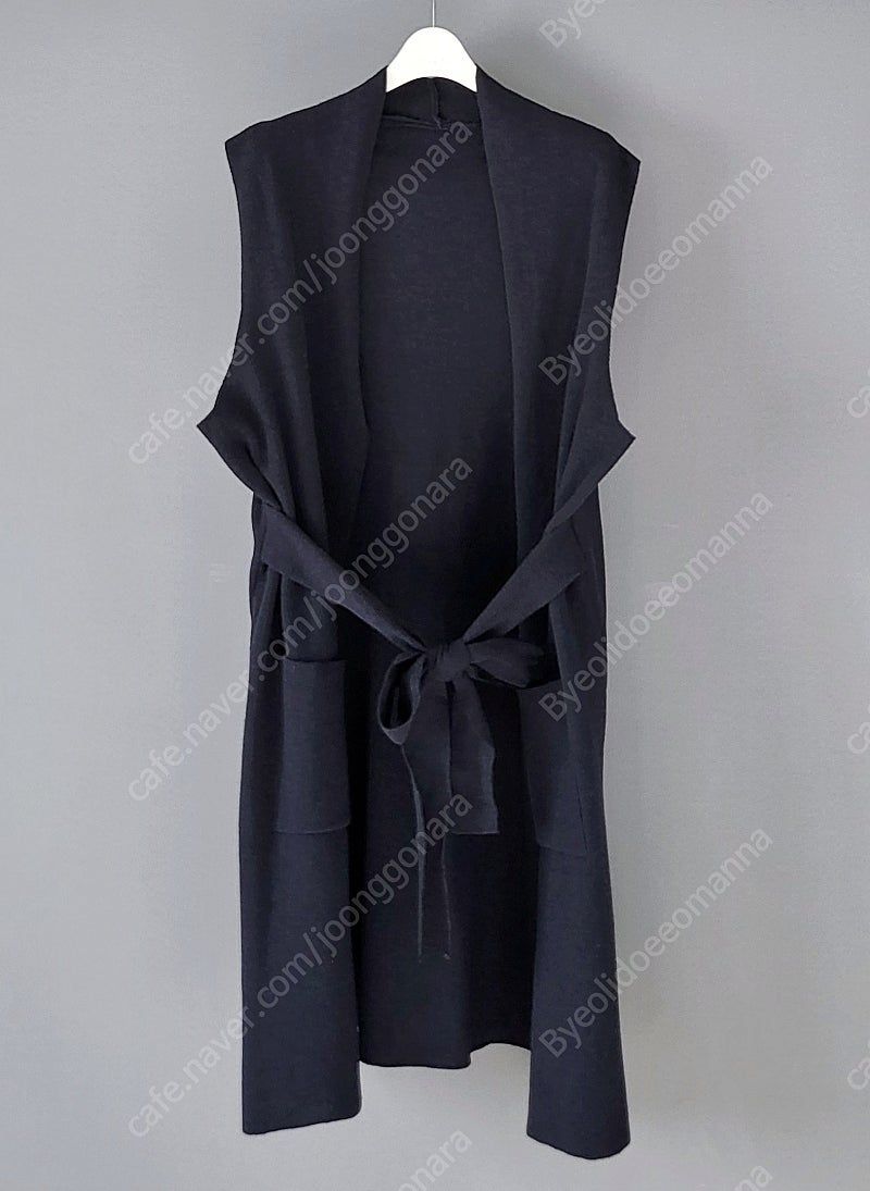 Alan Paine ENGLAND 알란패인 다크네이비 니트 롱베스트 조끼