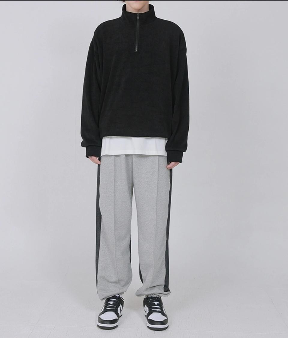 새상품급) 아워룸 조거 와이드 투톤 팬츠 판매합니다