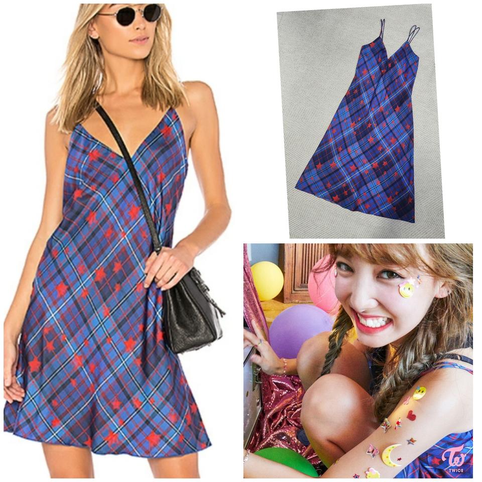 (정품) 타미힐피거 실크 드레스 지지하디드 콜라보 트와이스 나연 착용