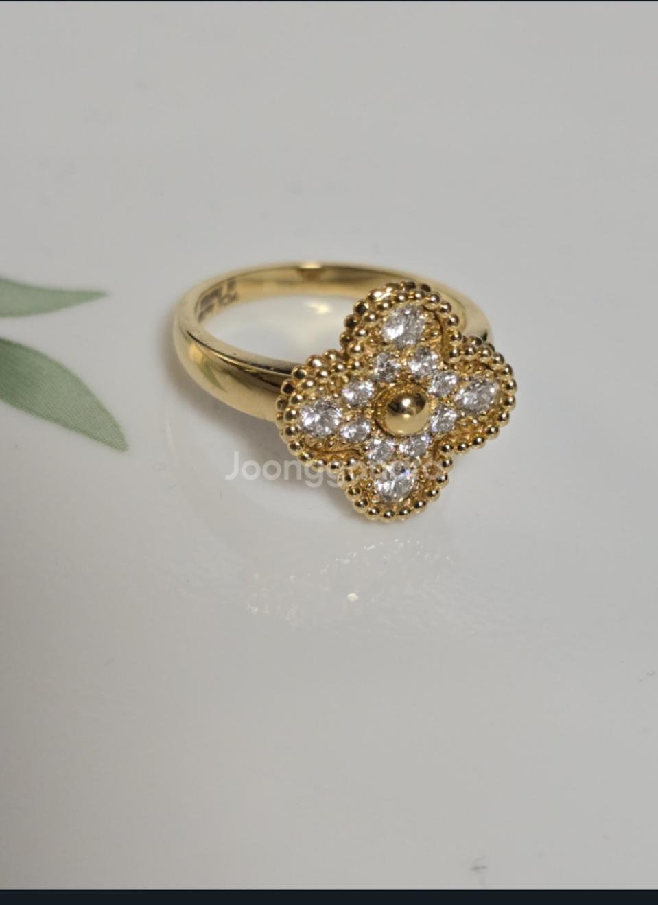 18k옐로골드반지