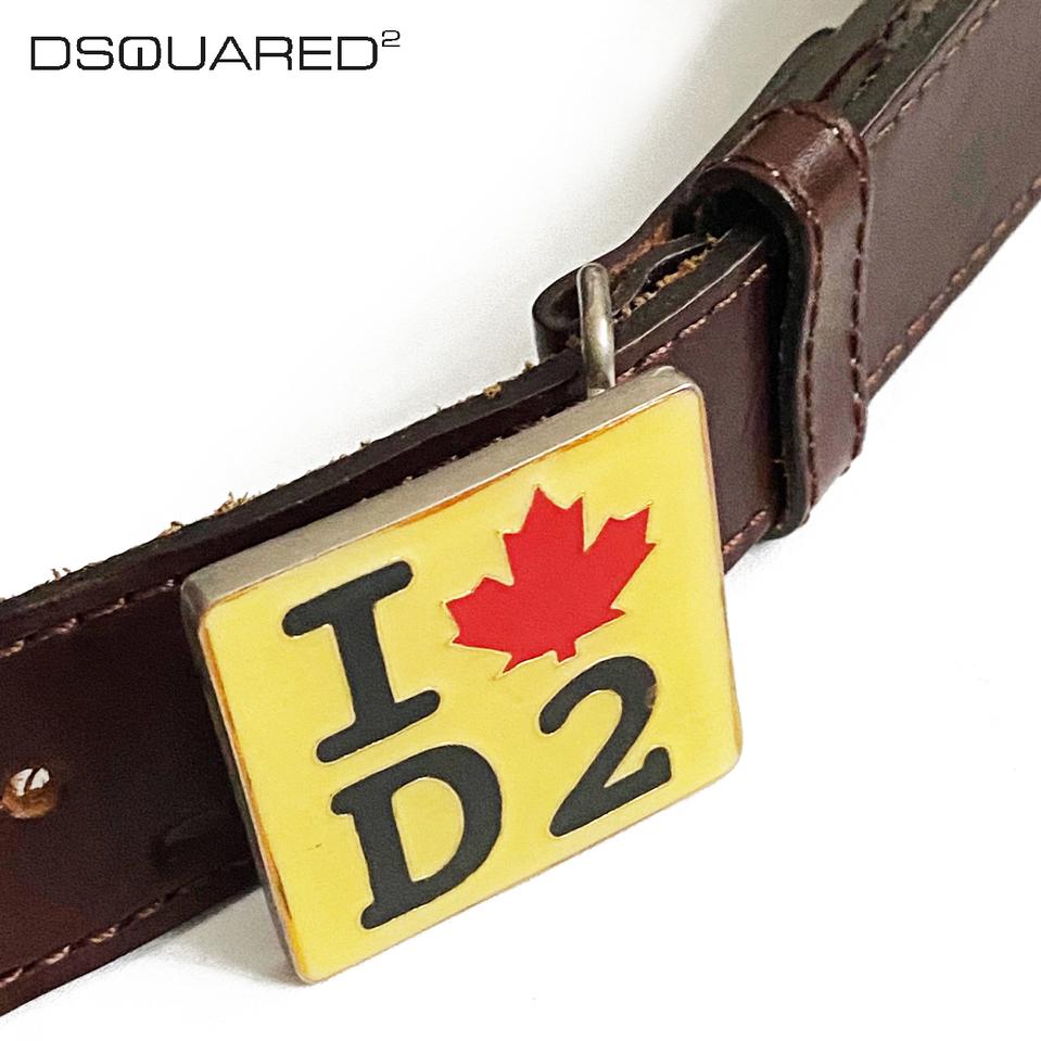 [정품] DSQUARED2 디스퀘어드 아이러브D2 통가죽벨트(33~37)