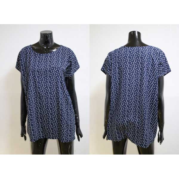 비엘라 박스핏 도트 블라우스 (사이즈 95 77)