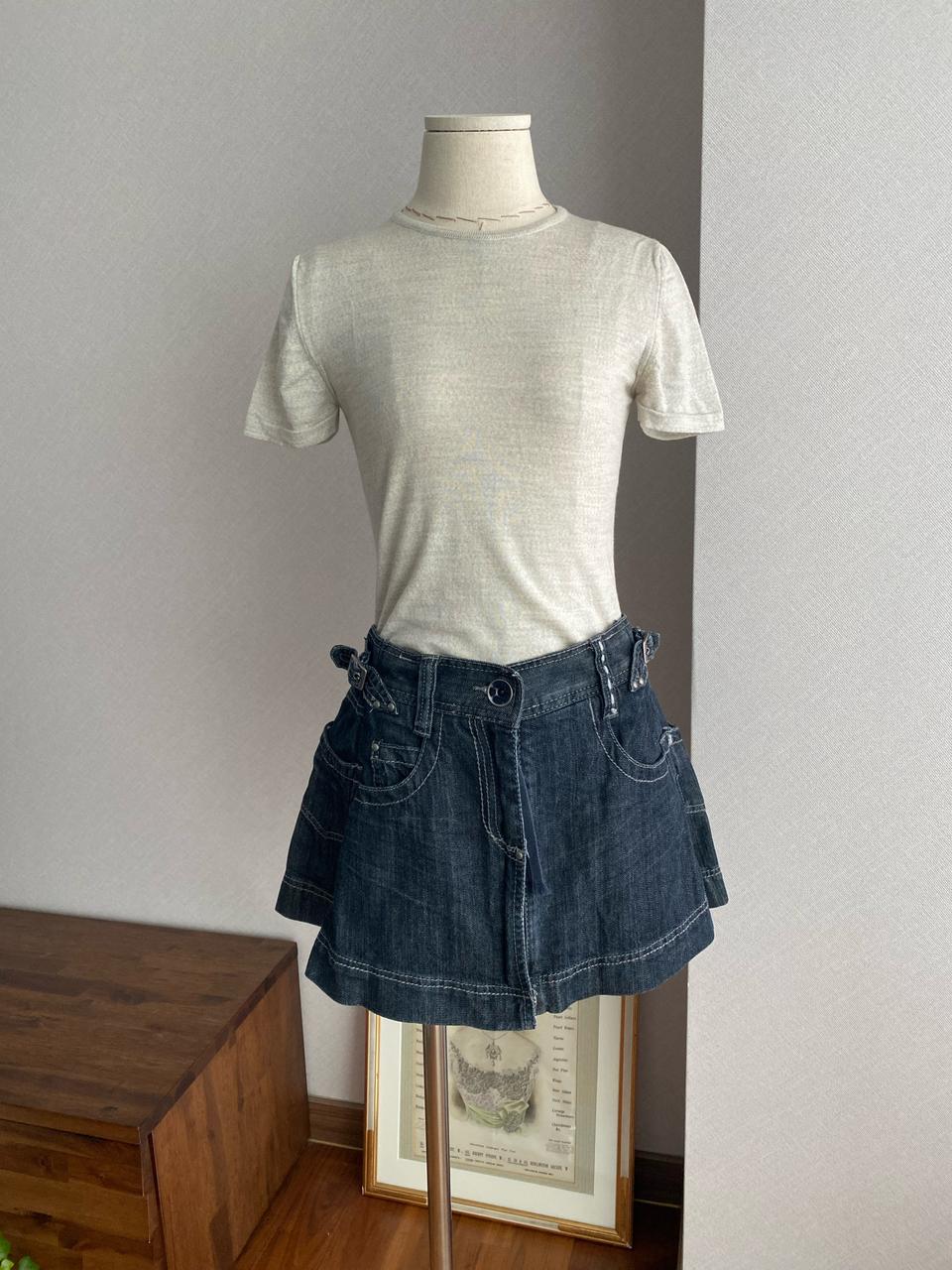 STEFANEL JEANS 스테파넬 미니 데님스커트(It.40)