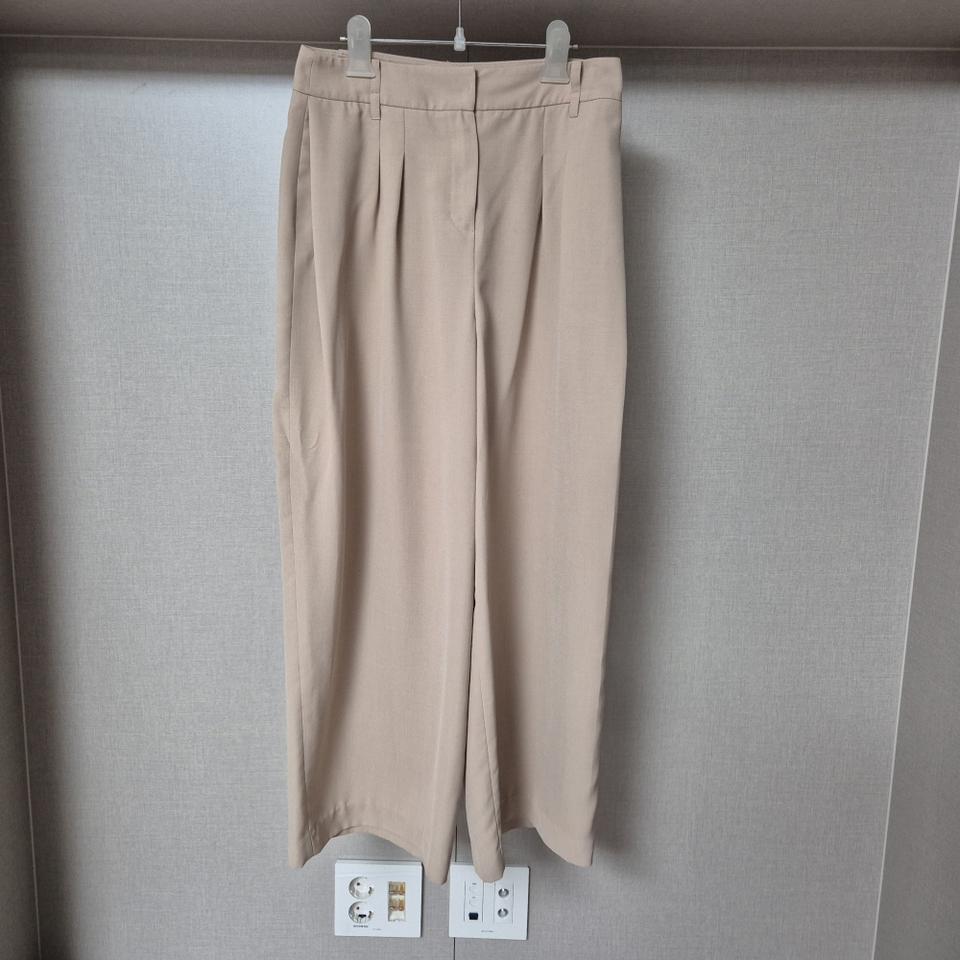 55)[케네스레이디](2055) 엘로든 더블 터크 와이드 슬랙스