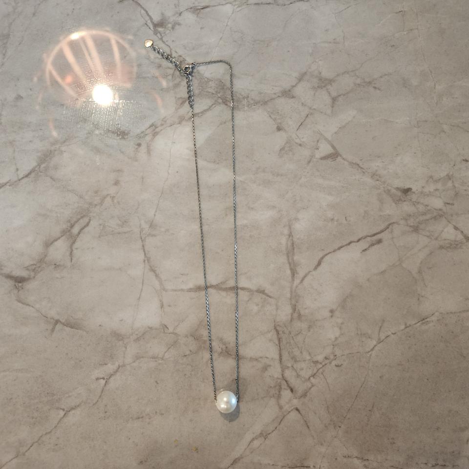 원포인트 진주목걸이 10mm