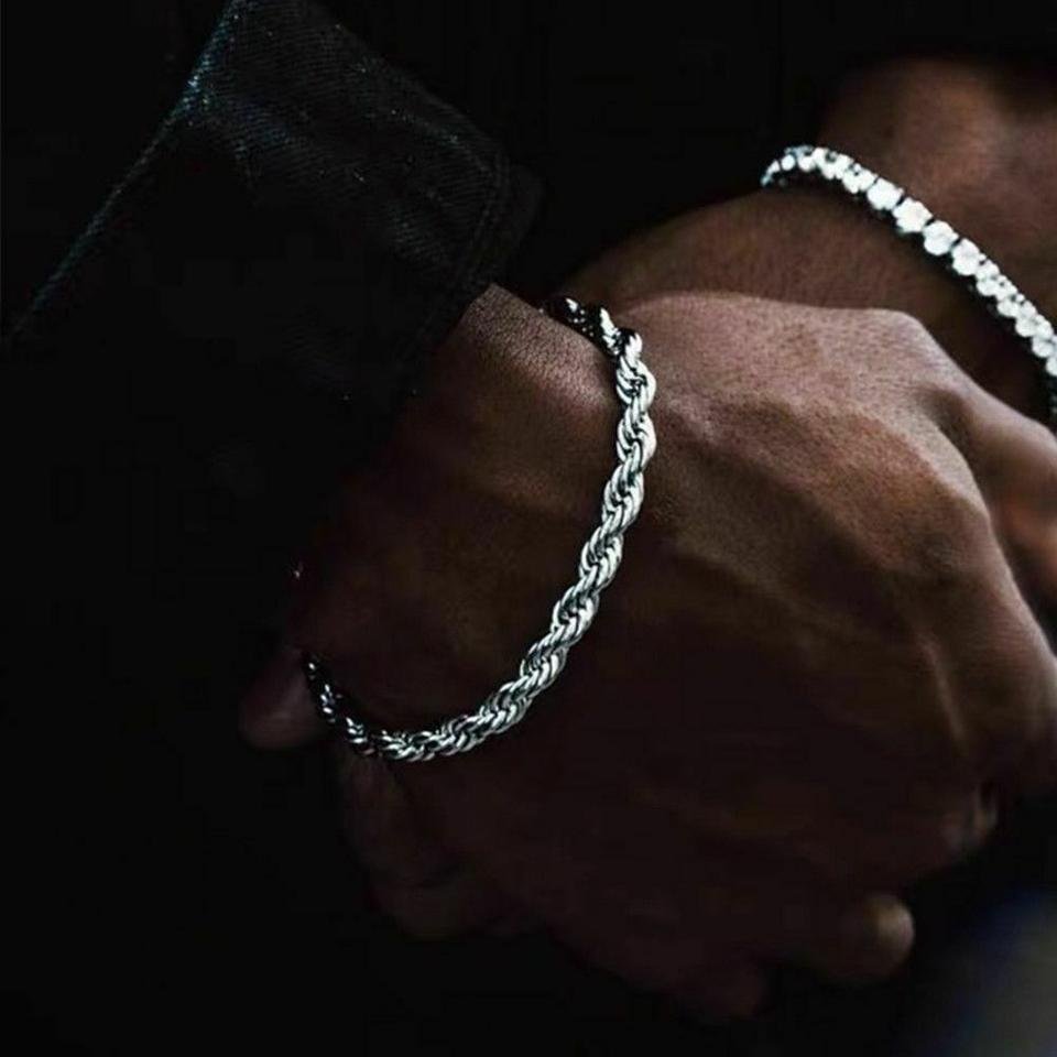 새 실버 925 17cm 팔찌 은 체인 여성 패션 인기 선물 쥬얼리