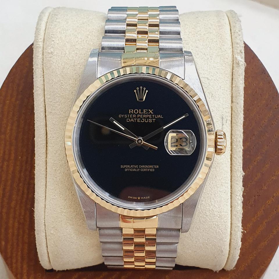 로렉스 데이저스트 16233 오닉스 다이얼 쥬빌레 콤비 36mm