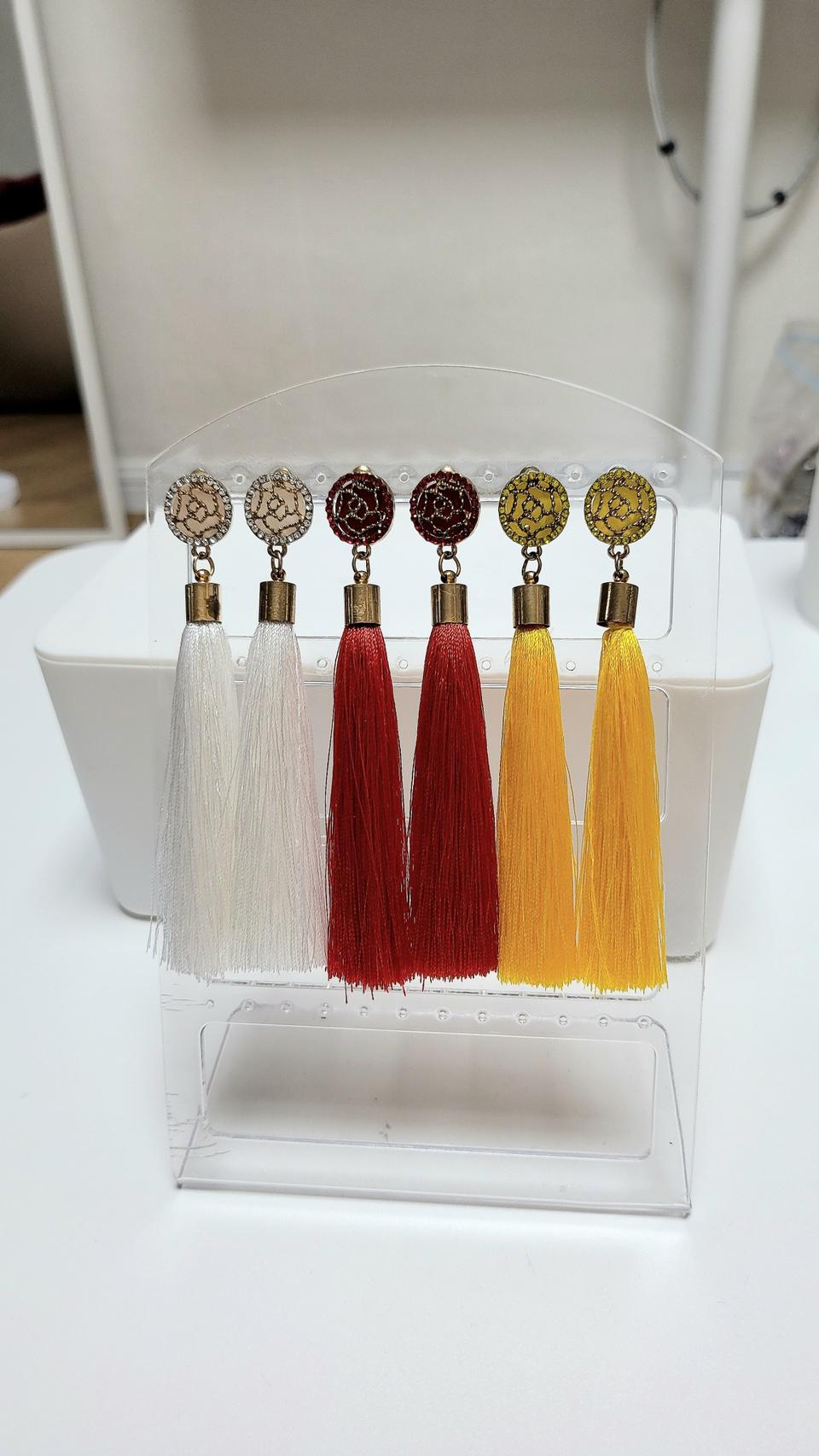 (새상품) 11cm 롱 화려 귀걸이 공연 무대 악세서리 볼드 수술