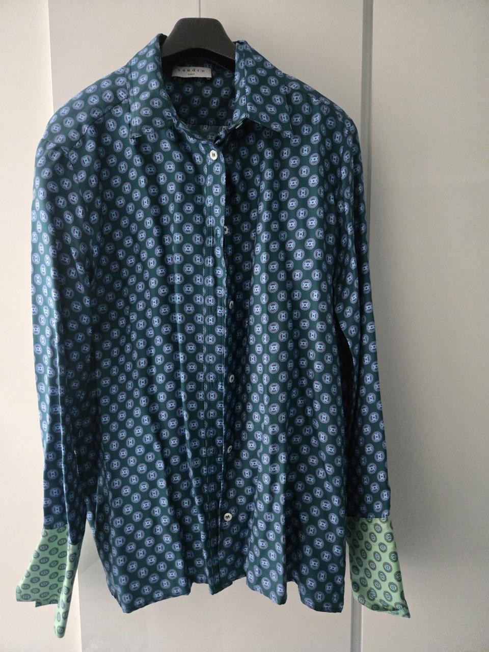 산드로 100% 실크 블라우스 셔츠