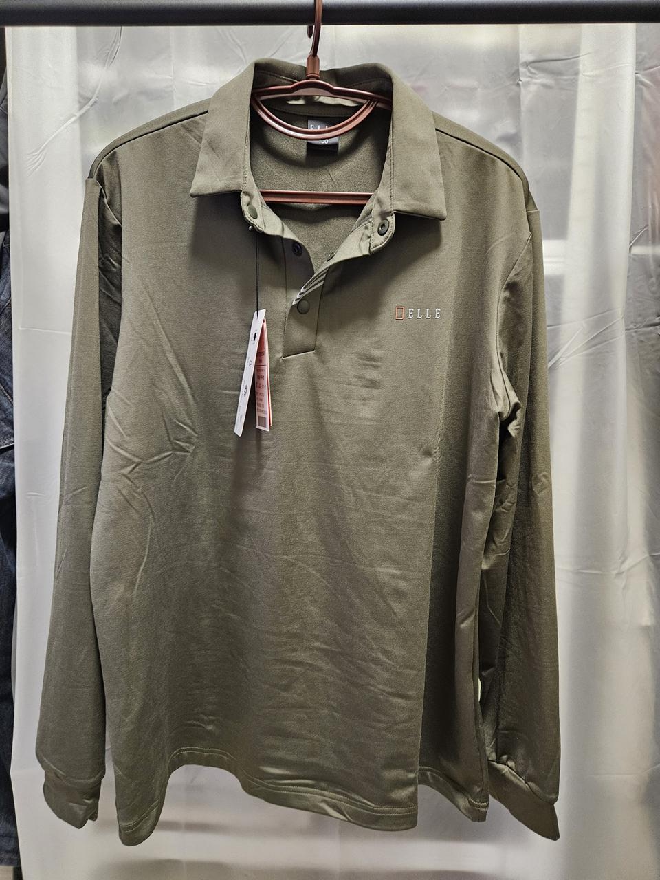 엘르 아웃도어 긴팔 카라 티셔츠