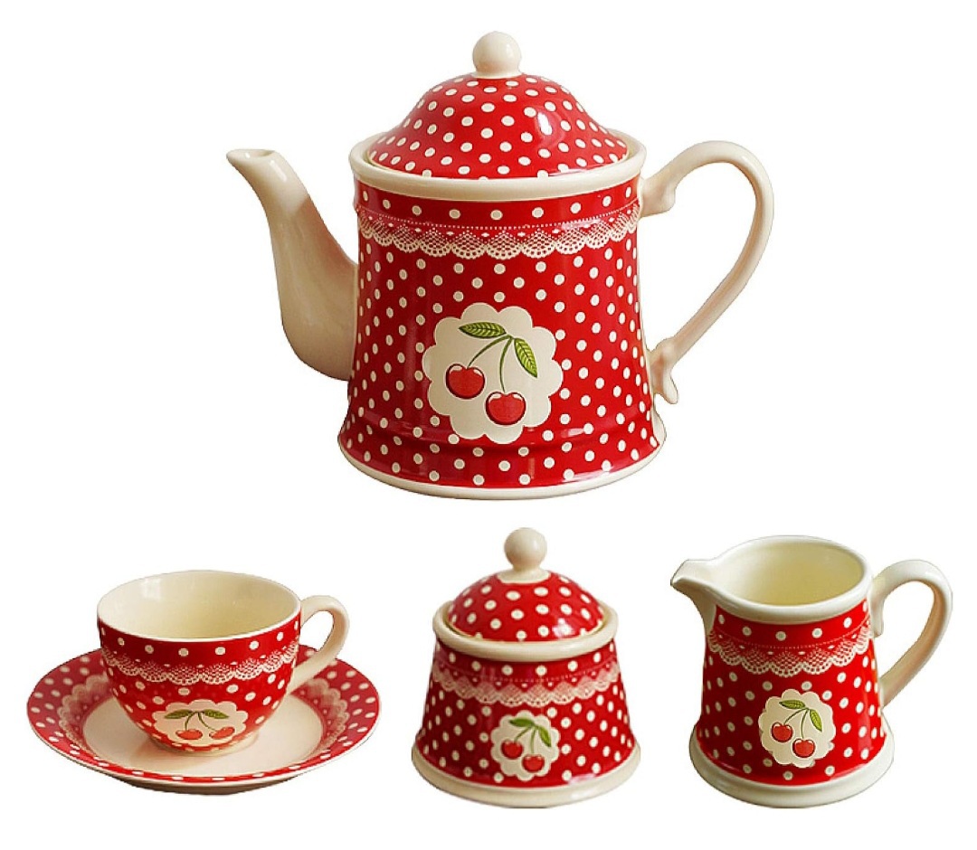 레트로 체리 티세트