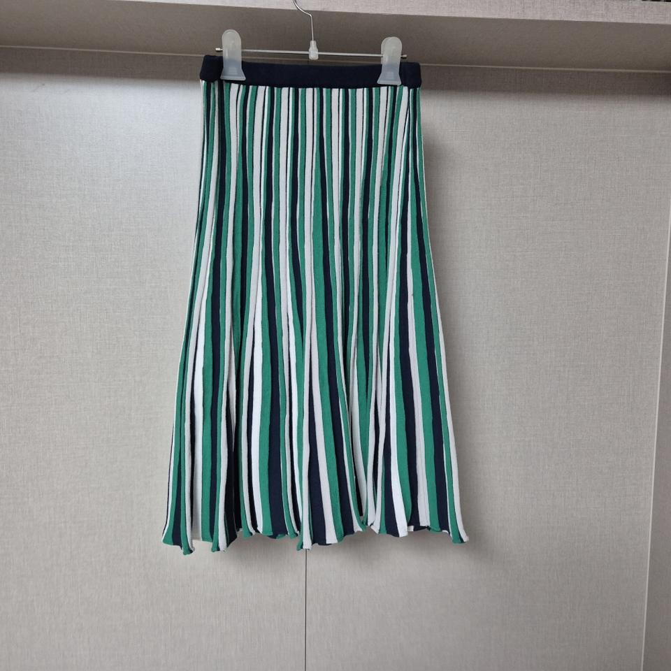 프리)나이스클랍 면 플리츠 밴딩 스커트 