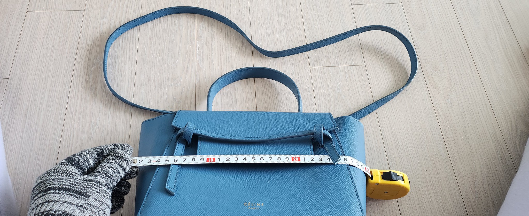 셀린느 벨트백 블루