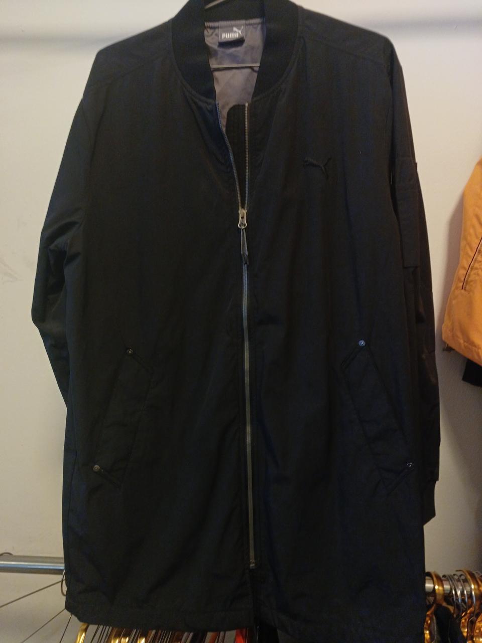 푸마 블랙 롱 봄버자켓 L