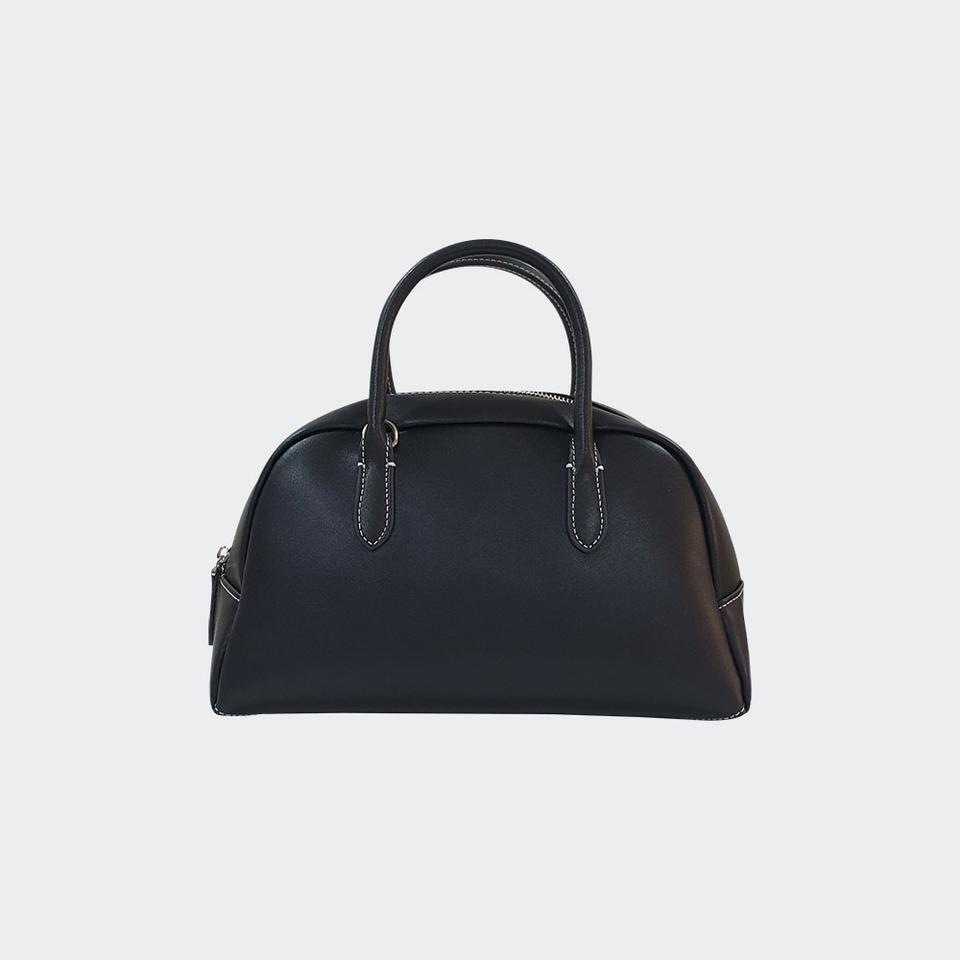 블랙 소가죽 토트백