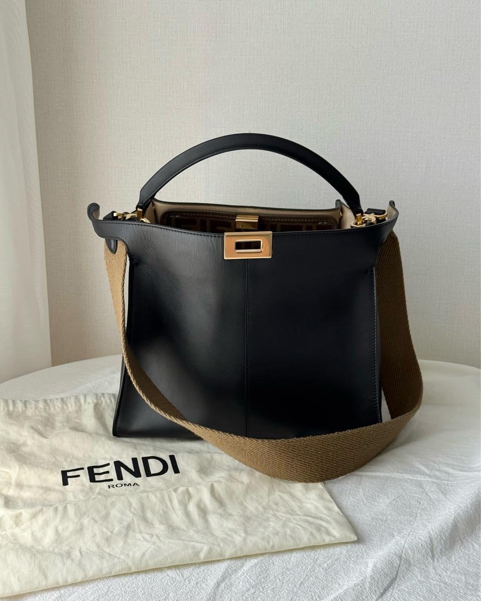 펜디 피카부 엑스라이트 백 미디움