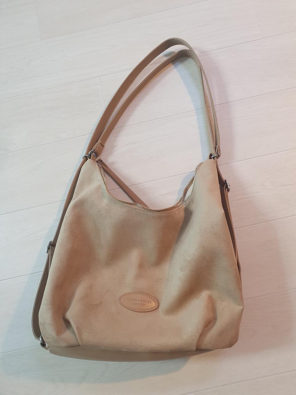 브라운 스웨이드 숄더백 가방