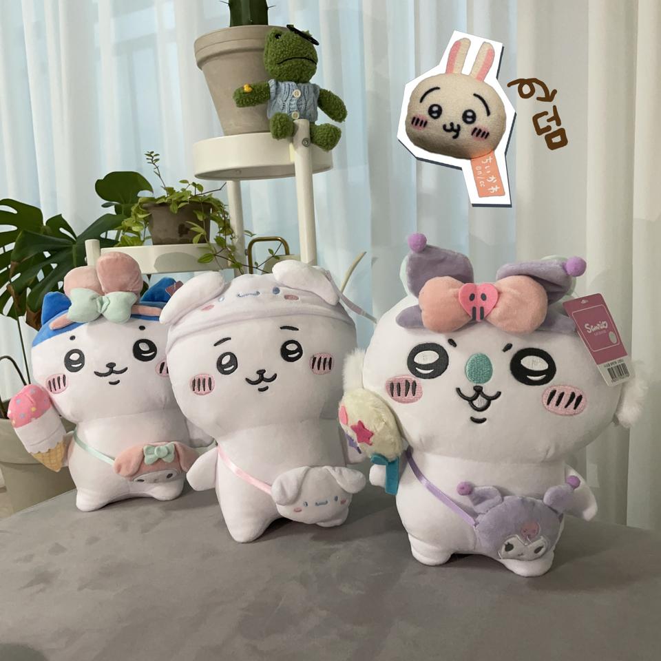 (정품, 수수료무료) 산리오 x 치이카와(먼작귀) 콜라보 인형 세트