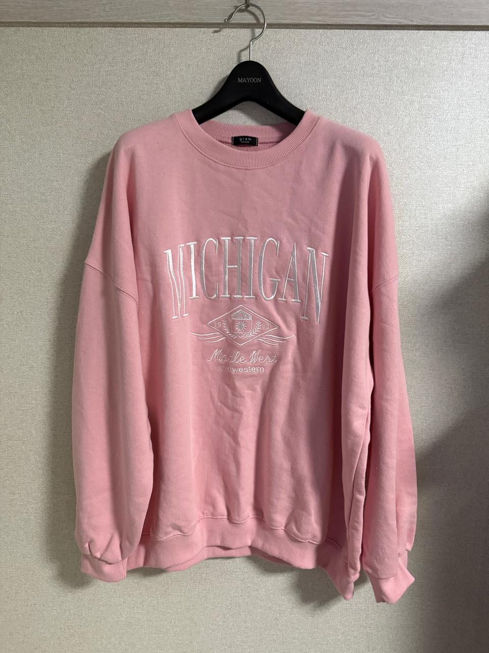 핑크 맨투맨 새상품