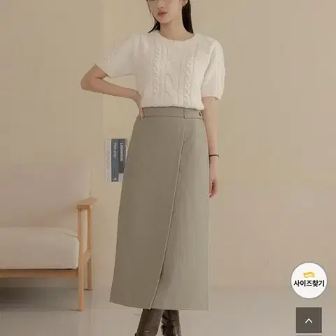 가격내림! 리리앤코 랩스타일 롱스커트