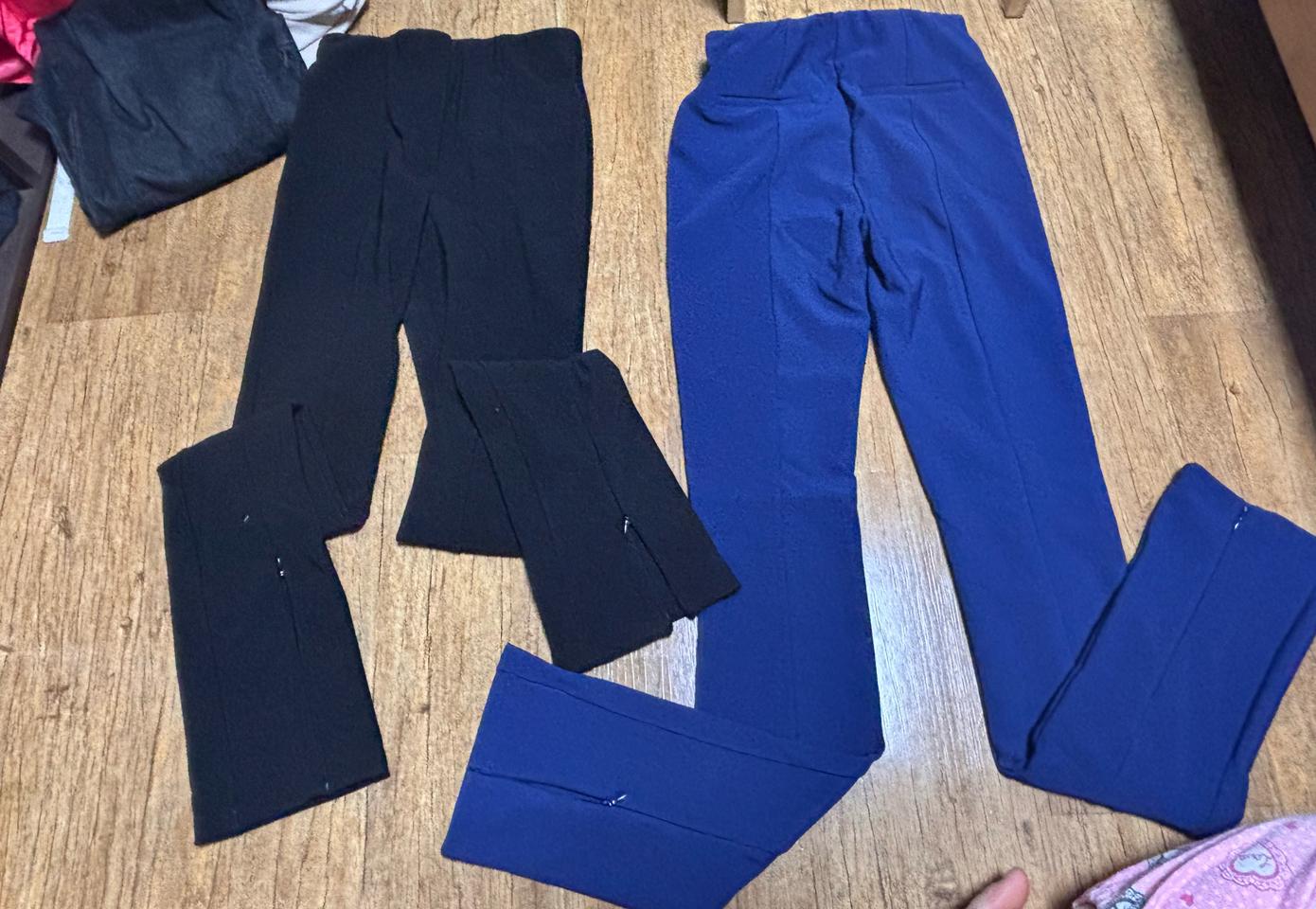 부츠컷 바지 긴바지 일자핏 통바지 스키니진 슬랙스 여자바지 검정바지