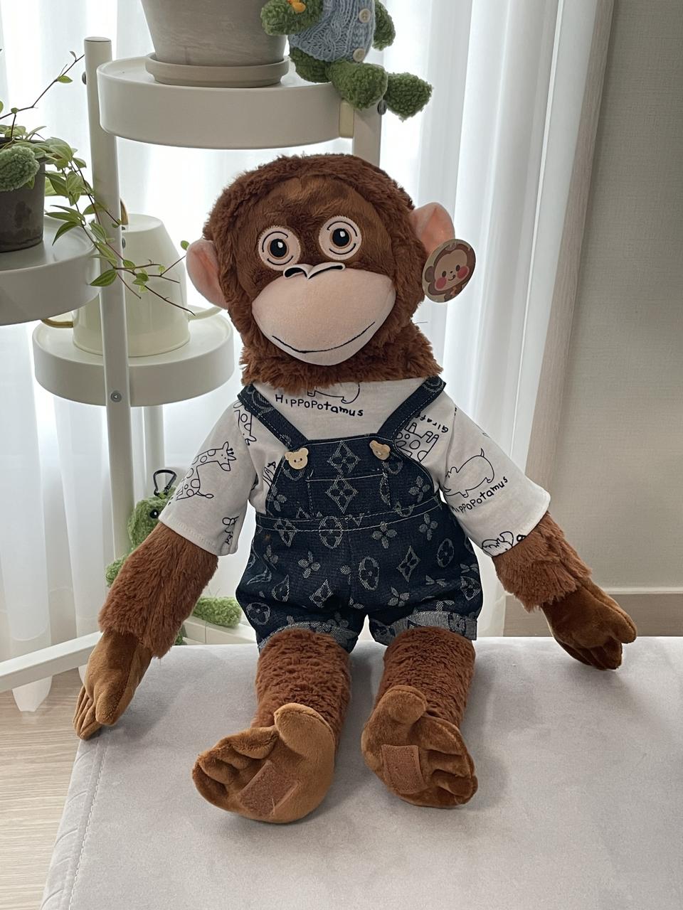 [새상품, 수수료무료] 멜빵 오랑우탄 오랑이 인형