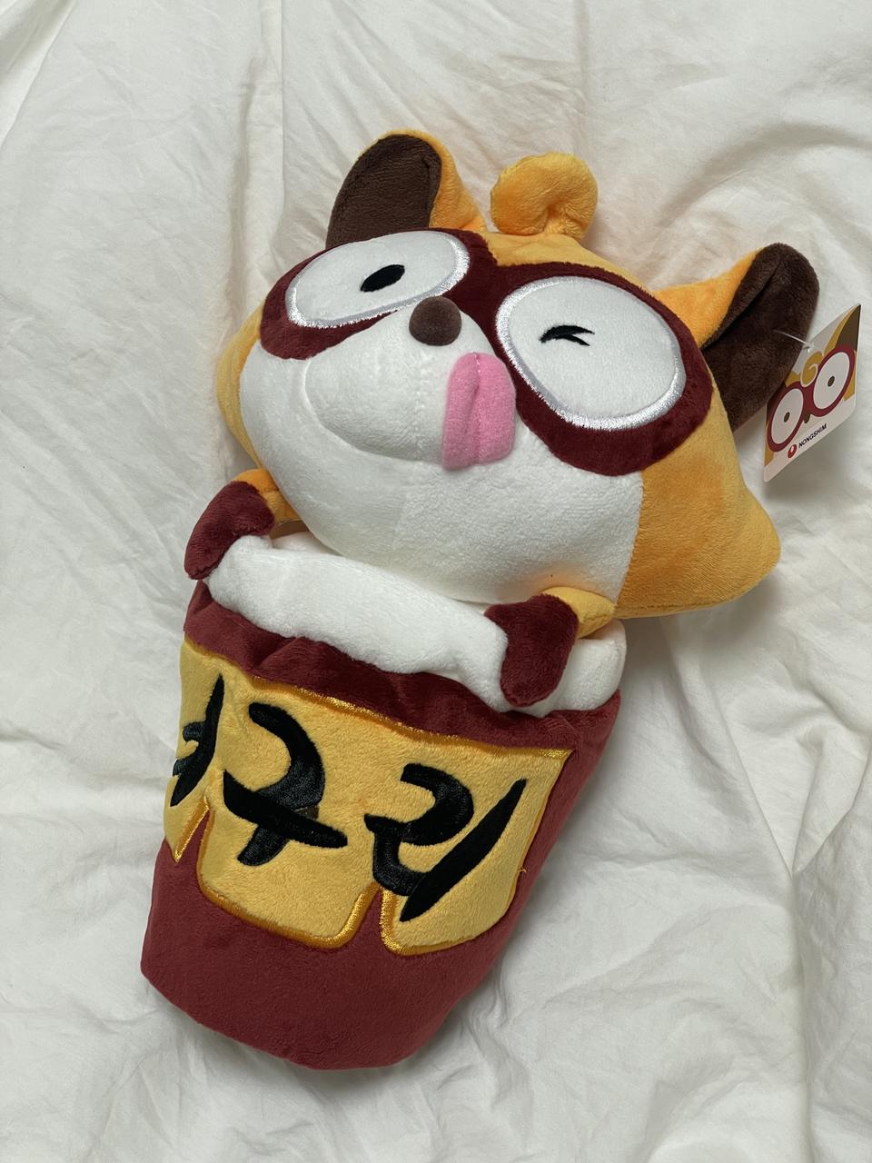 [새상품] 농심 너구리라면 인형