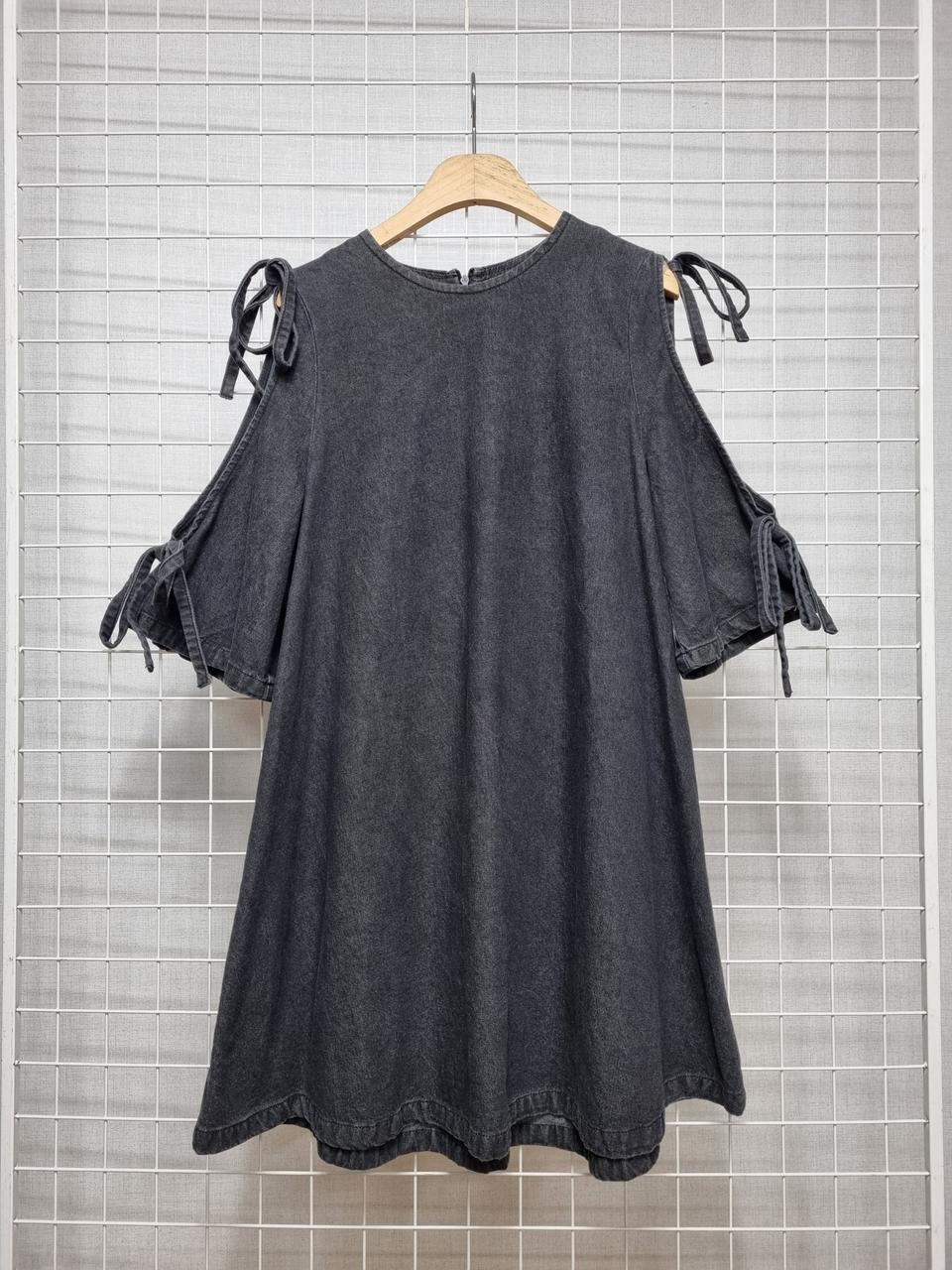 톰보이 블랙 데님 원피스 (가격내림)