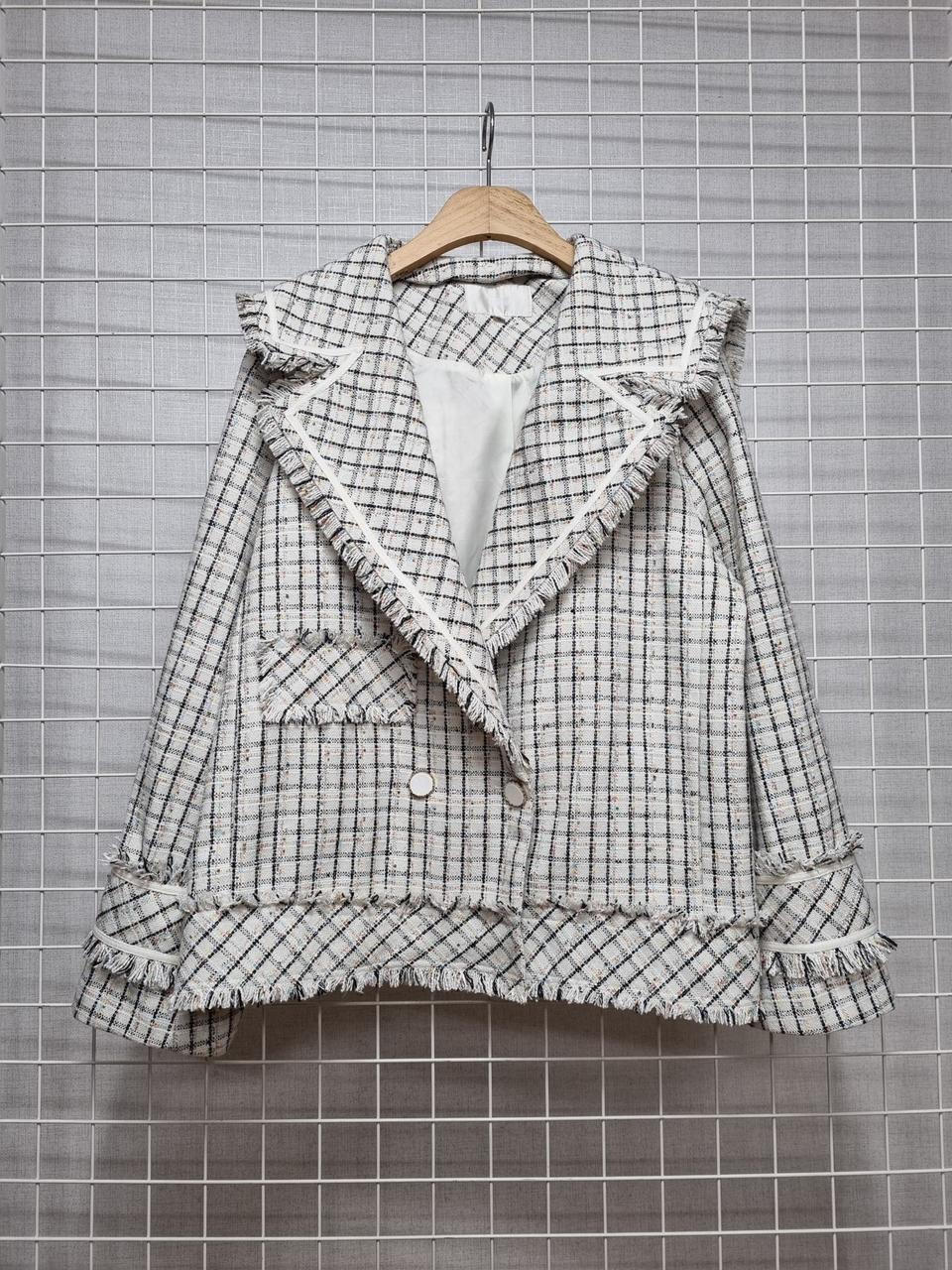 르샵 세일러카라 트위드자켓