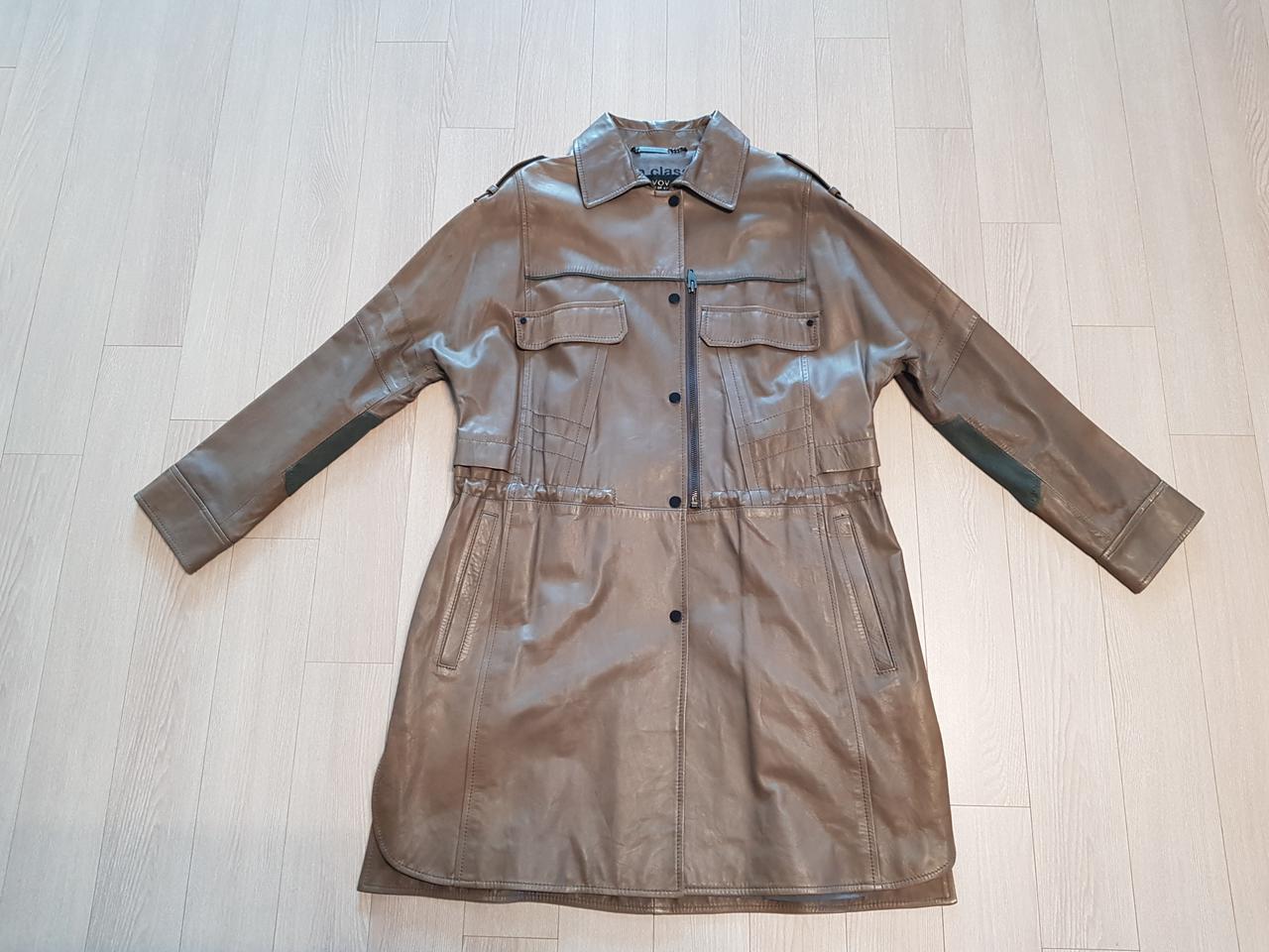 보브 베지터블 고급가죽 롱자켓(택포)