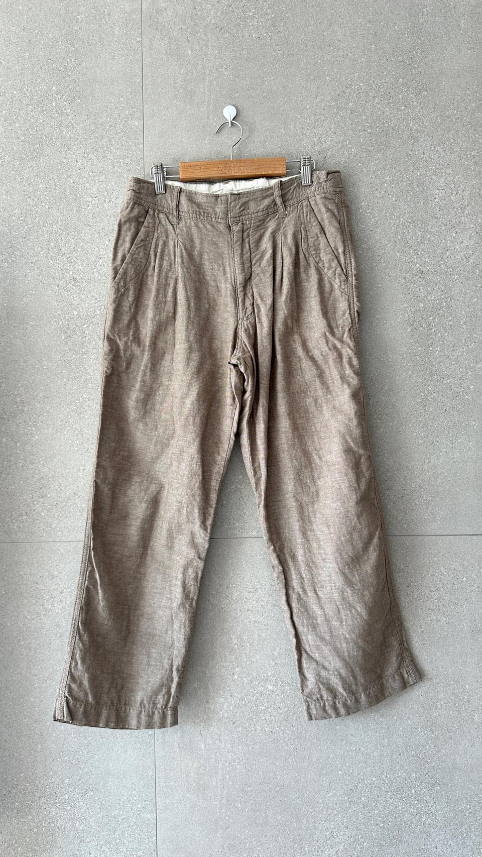 여자 린넨 슬랙스 바지