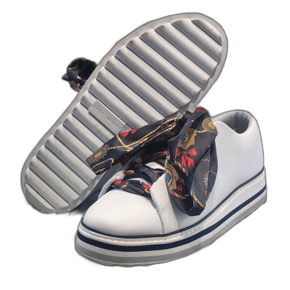 3a-13:ZARA WOMAN 리본 스카프 스니커즈 ... | 헬로마켓