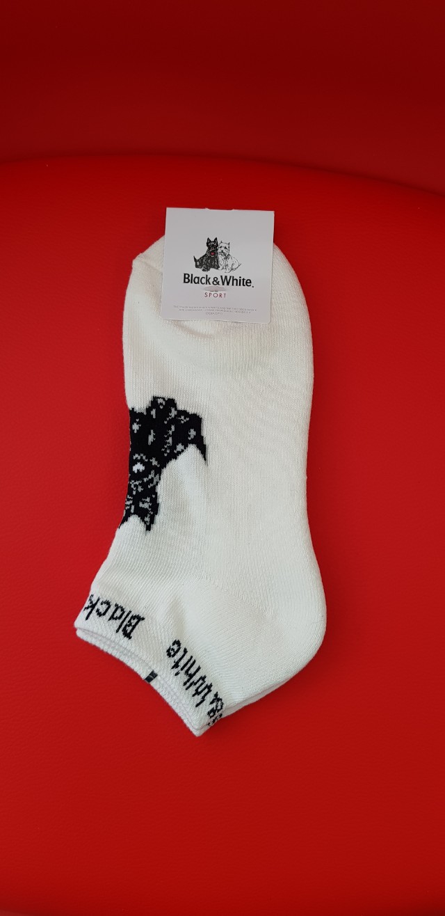 블랙앤화이트 여성골프양말1족