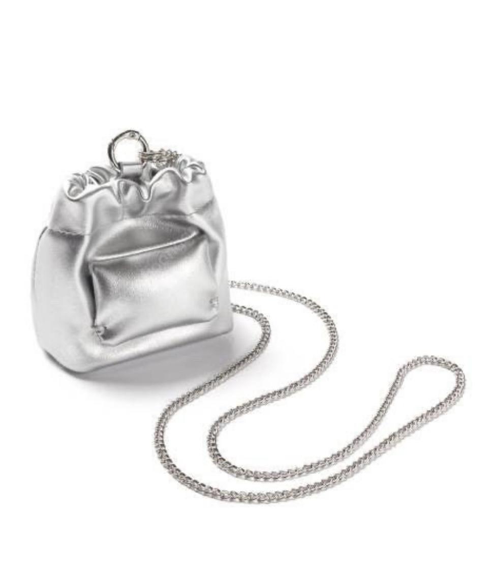 새상품 정품 헤라 HERA 실버 복조리 파우치 체인미니백