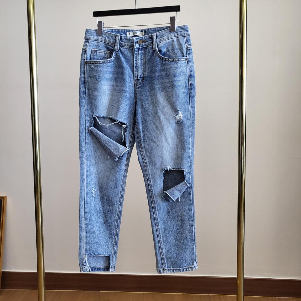 10부  베기 데미지  데님 팬츠 판매합니다