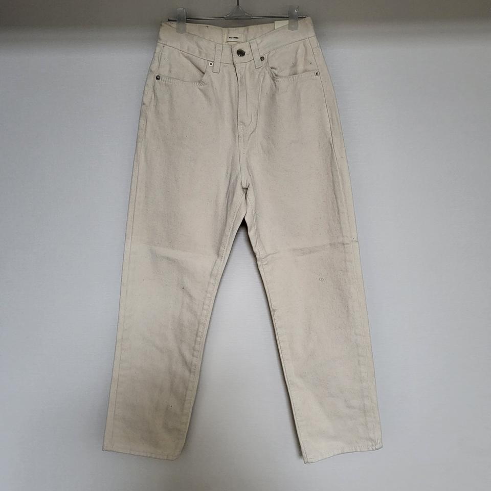 피그쓰리 아이보리 진 팬츠 S