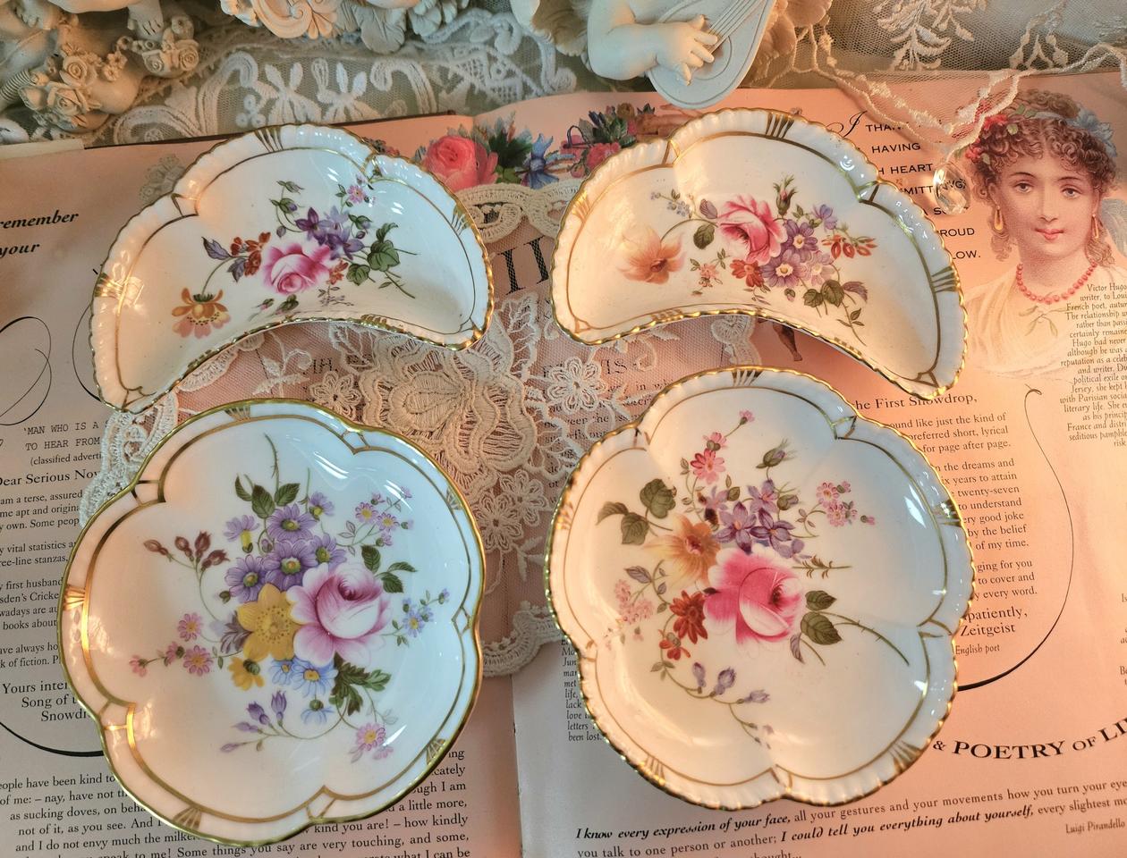 (세트대박득템가)영국 로얄크라운더비 4p 핀디쉬세트