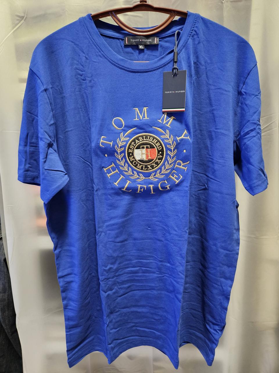 타미힐피거 반팔 라운드 티셔츠