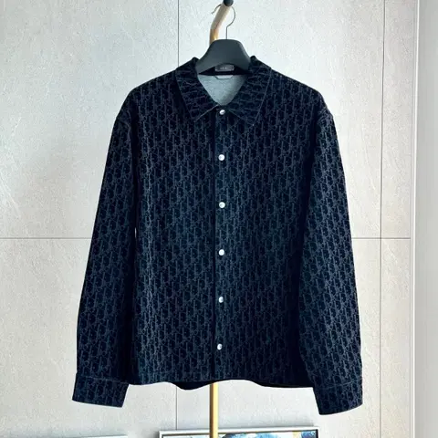 {54size}25ss 디올 오블리크 벨벳 코튼 블렌드 트윌 오버셔츠