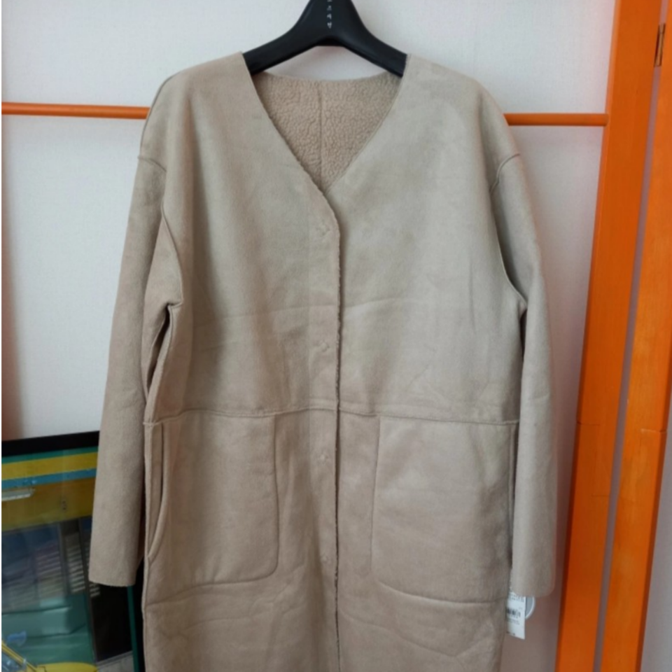 [새상품] 일본 리버시블 양면 뽀글이 박시핏 코트 