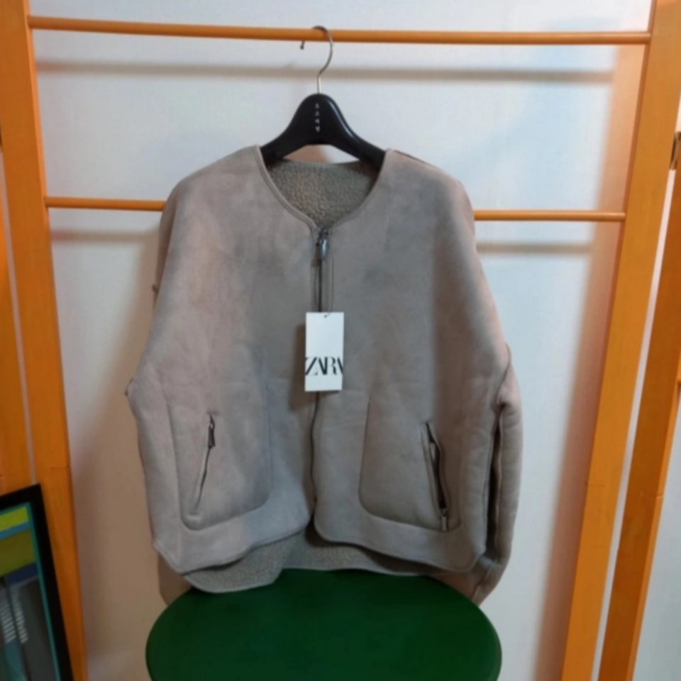 [새상품] 자라 양면 양털 재킷 