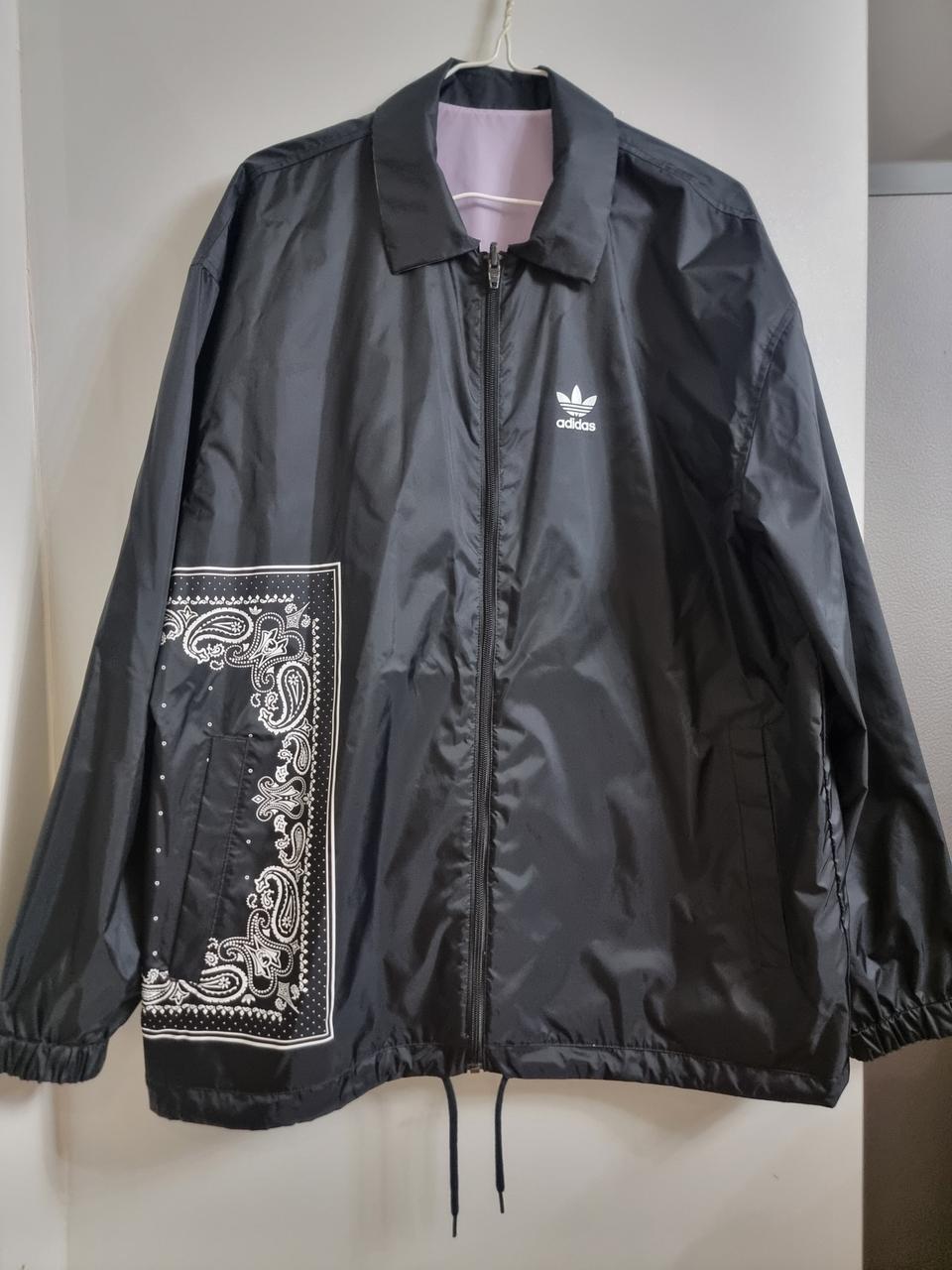 새것)아디다스 남성  반다나 코치 양면 자켓 집업  XL 105