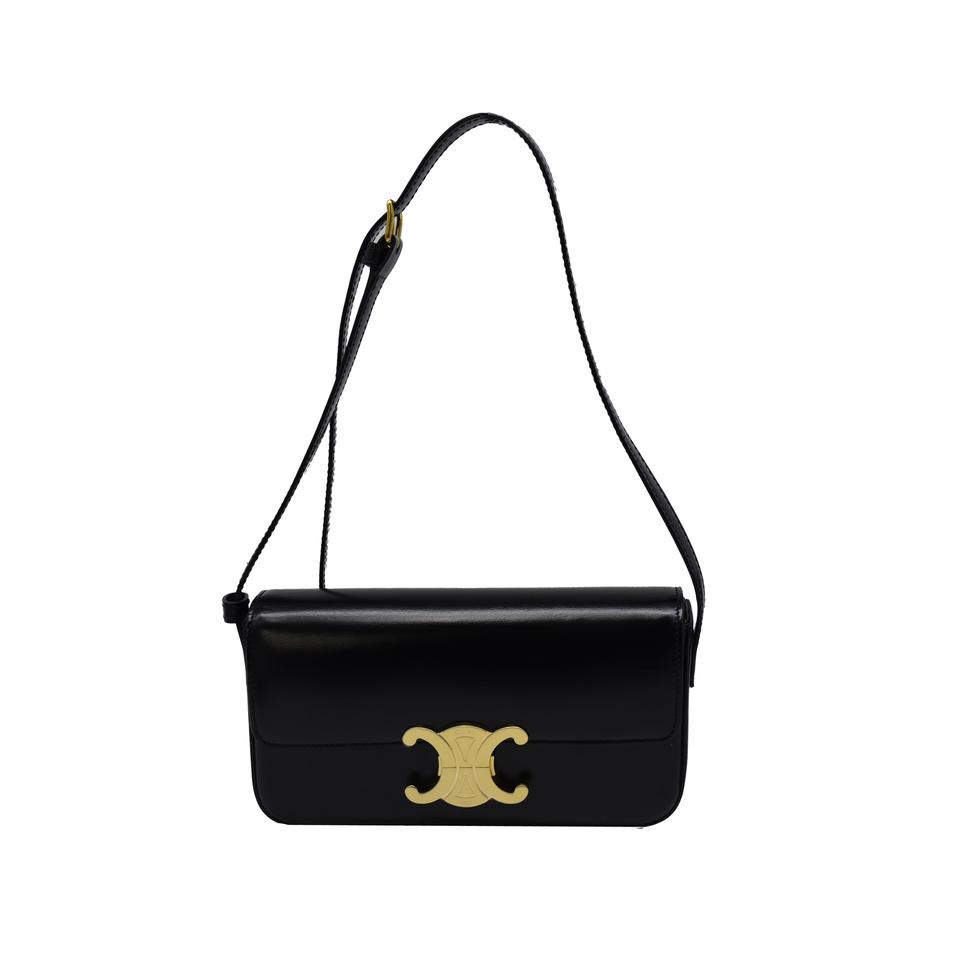 [정품] CELINE 셀린느 블랙 트리오페  숄더백 11029