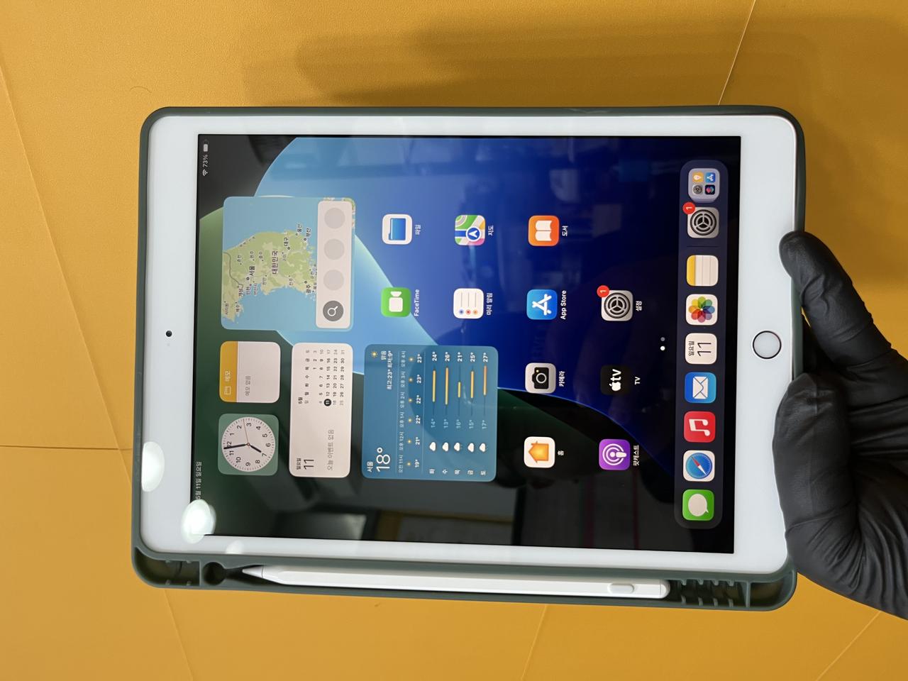 아이패드7세대 32G wifi 골드 [배터리 87%]+호환펜슬