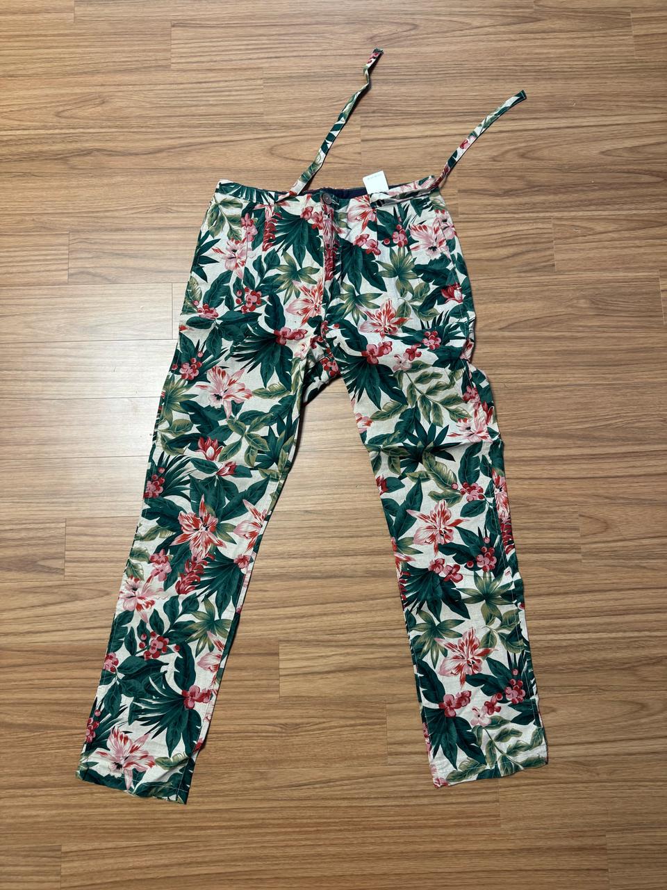 [27-8\S] 유나이티드 애로우즈 뷰티앤유스 플라워패턴 팬츠