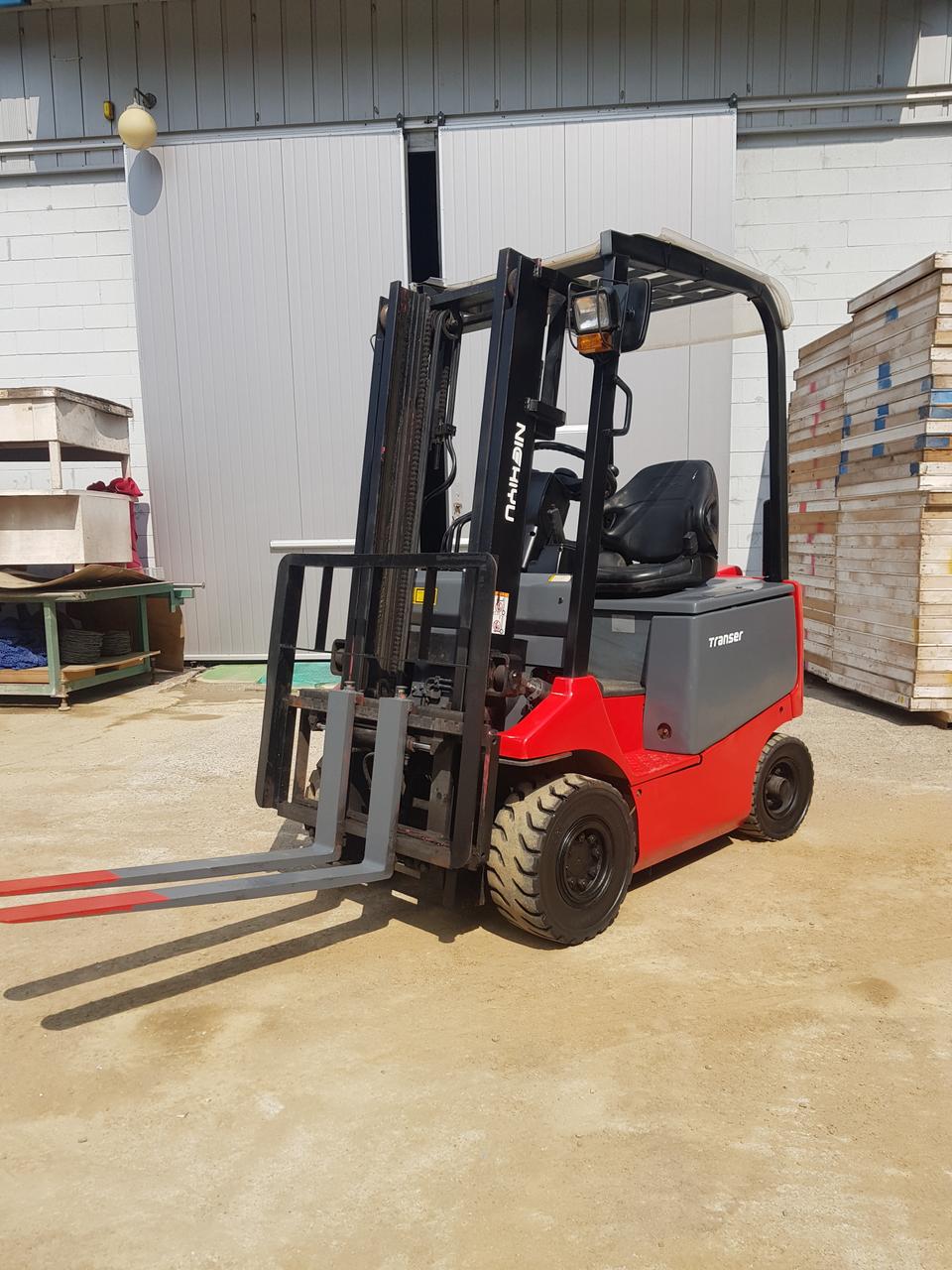 중고지게차 1.5톤 니찌유 싸이드쉬프트장착 전동지게차