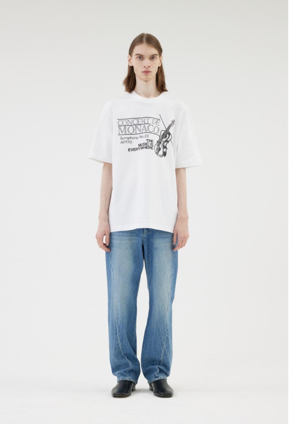 [S]애프터 프레이 슬래시 썬더 워시드 데님 진스