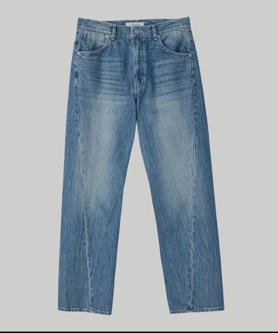 [S]애프터 프레이 슬래시 썬더 워시드 데님 진스